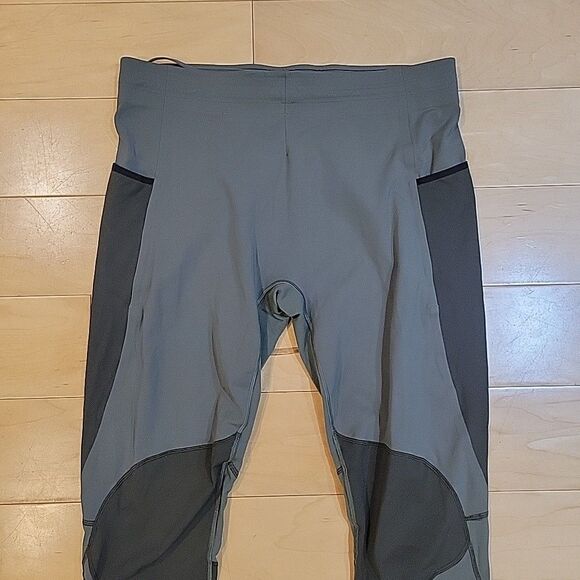Lululemon Surge Tight 28" Nulux Green Running Hiking Leggings M5ADNS Men's XL - Picture 3 of 8